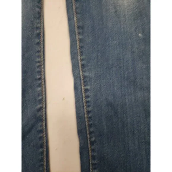 WAX JEAN Basic Denim Women's Distressed Blue Overalls 6 Pockets Size Medium - Picture 10 of 16